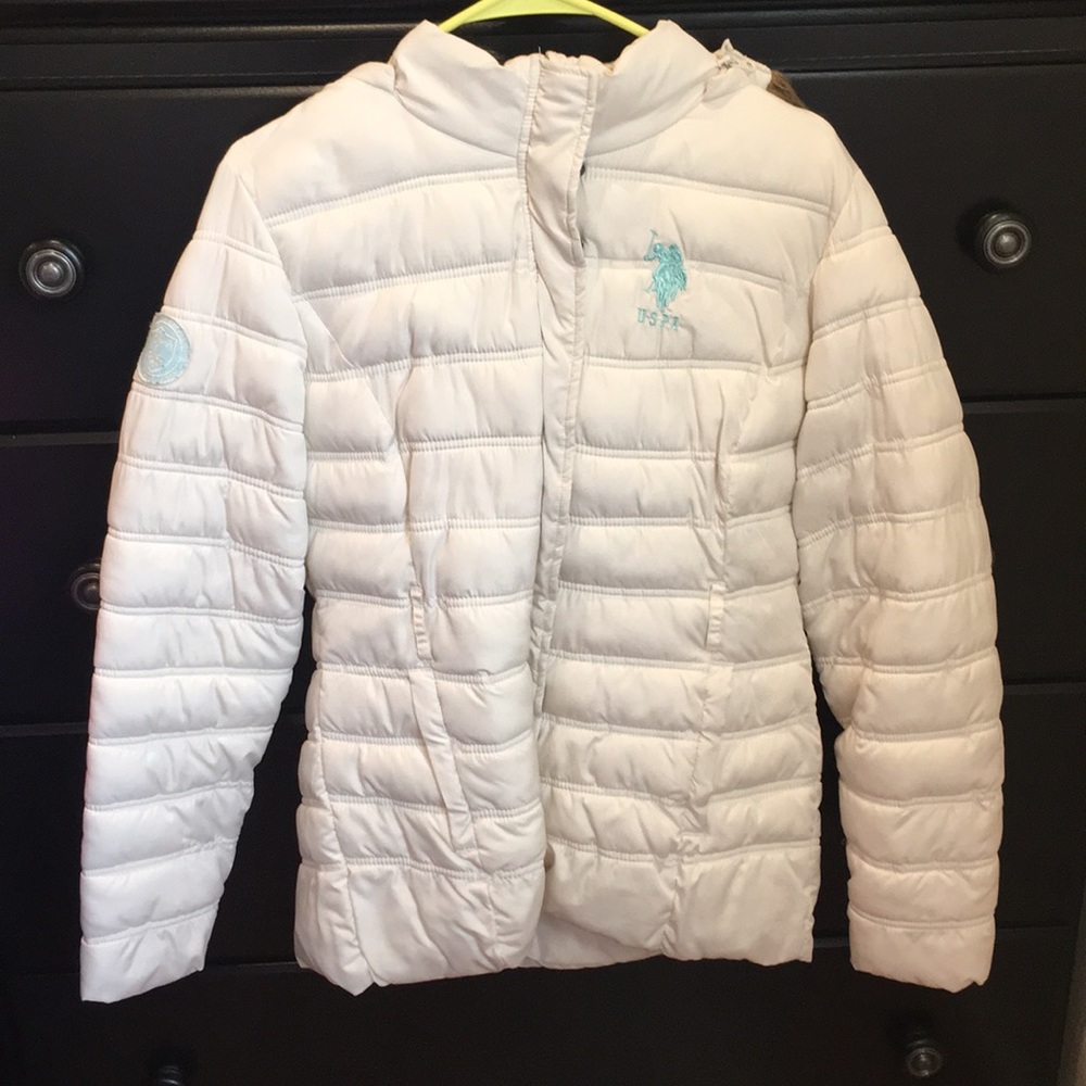 Girls White Puffer